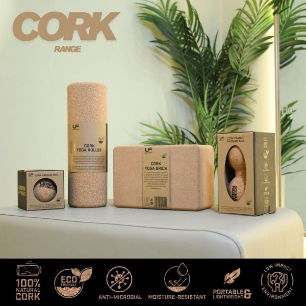 Urban Fitness Cork Peanut Massage Ball (8 x 16cm)