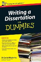 Writing a Dissertation For Dummies (PDF eBook)