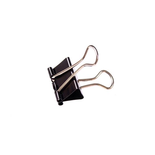 Q-Connect Foldback Clip 16mm Black Pack 10