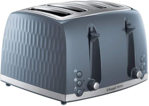 Russell Hobbs Honeycomb 4 Slice Toaster Grey