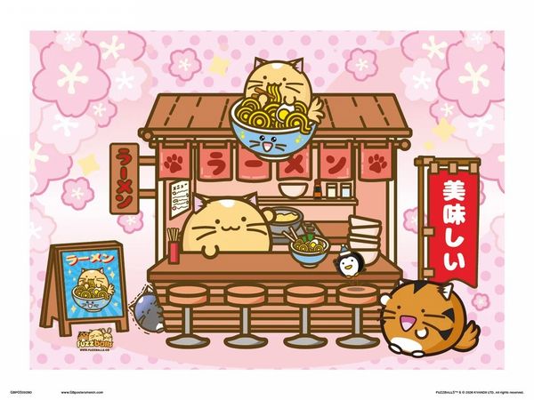 Fuzzballs Ramen Shop 30 x 40cm Collector Print