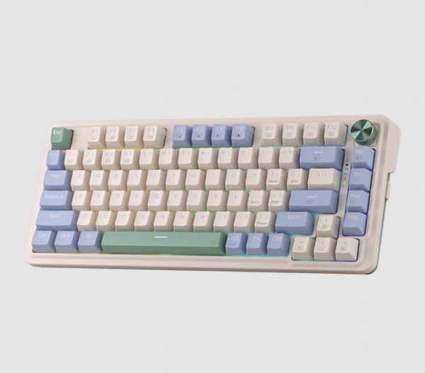 Redragon K673 PRO 75% Wireless RGB Gaming Keyboard - White